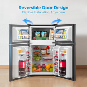 Midea WHD-113FB1 reversible door adapting to space layout