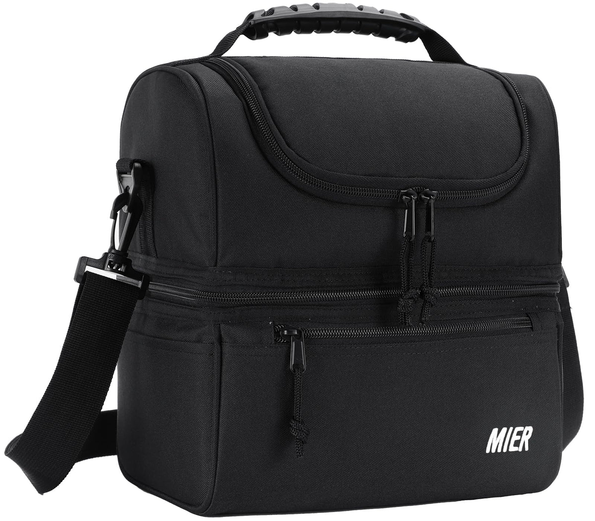 MIER adult lunch box top opening for easy access to snacks