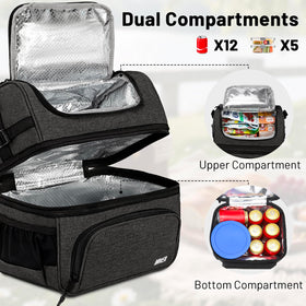 MIER bottom insulated compartment keeps drinks cold and fresh for hours