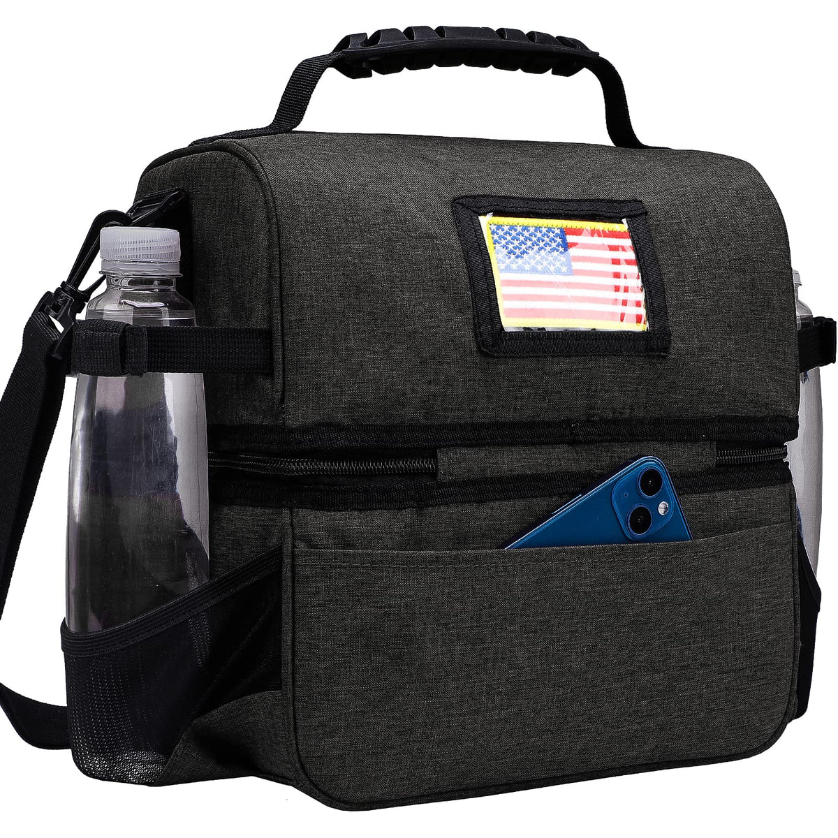 MIER large-capacity tote fits meals for work, picnics, and travel