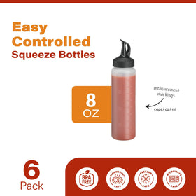 MIGHTY STRONG squeeze bottle cap close-up highlighting leak-proof snap cap for secure storage.