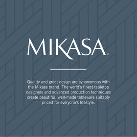 Mikasa Bravo reflective finish enhances dining room ambiance