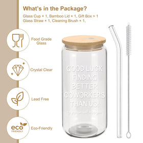 Mikopei good luck quote cup, a playful send-off for coworkers.