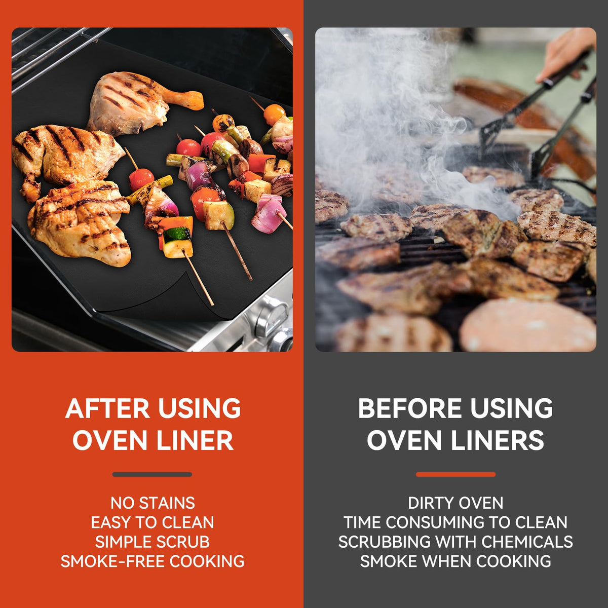 Mimekitchen heavy-duty PTFE-coated liner for reusable protection