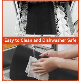 Mimekitchen easy-cleaning liner saves time with wipe-down or top-rack washing.