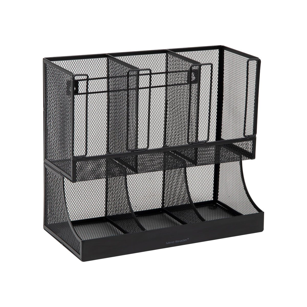 Mind Reader non-slip base keeps the organizer stable on countertops