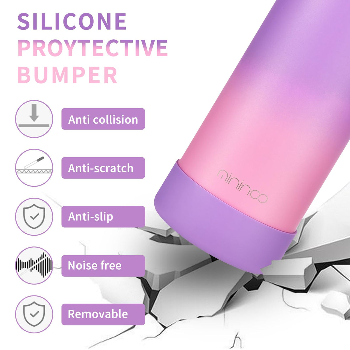 Mininoo silicone-boot protection guarding against scratches and drops