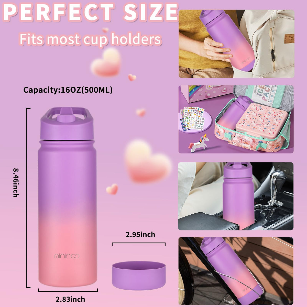 Mininoo sticker-pack enabling personalization on kids bottle