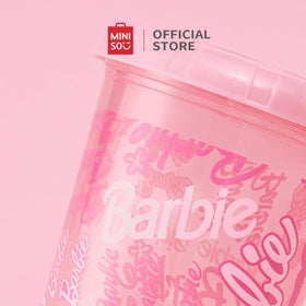 MINISO Barbie tumbler packaging, ready for gifting or personal use