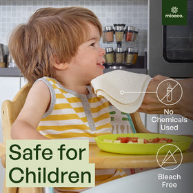 mioeco soft organic cotton finish protects surfaces during cleaning tasks