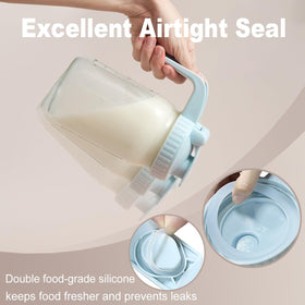 Miradexic breastmilk storage pitcher designed for safe handling.