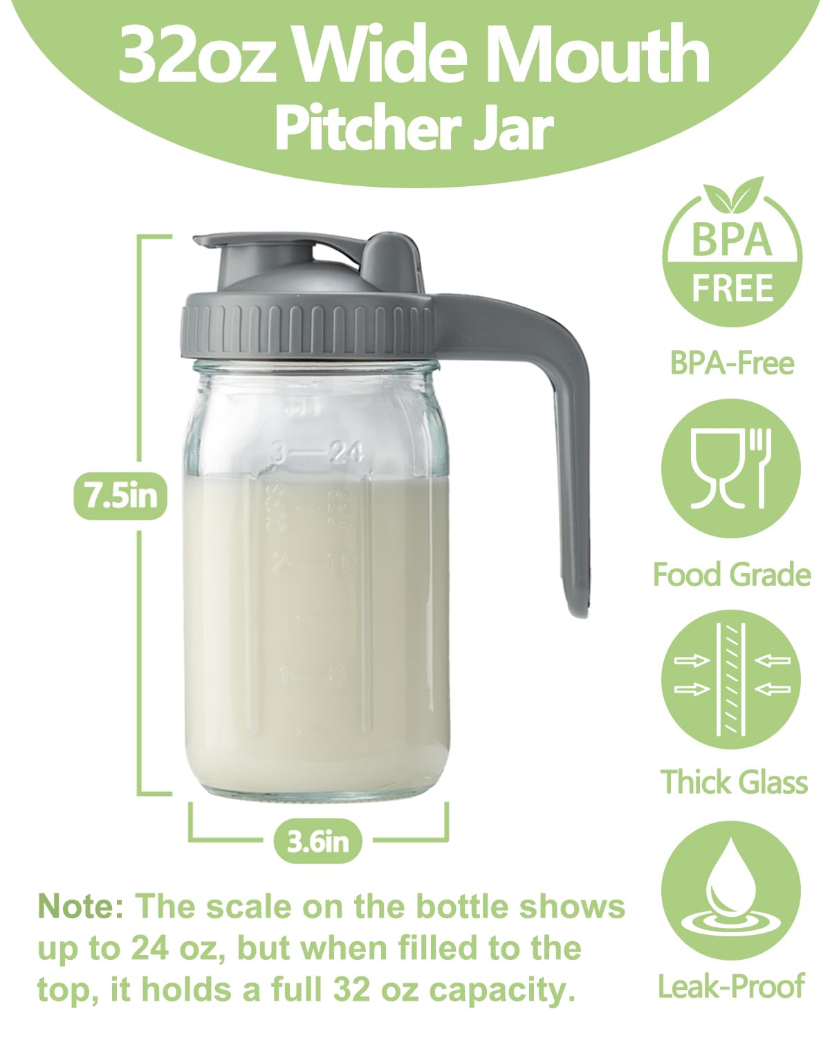 Miradexic V-shaped pour spout enabling precise, spill-free beverage servings.