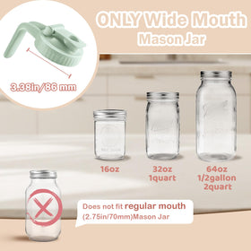 Miradexic 86mm fit lid designed for standard wide-mouth jars