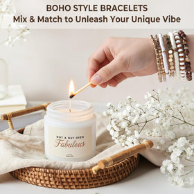 Mirasphere 50th-themed candle for relaxing moments at home