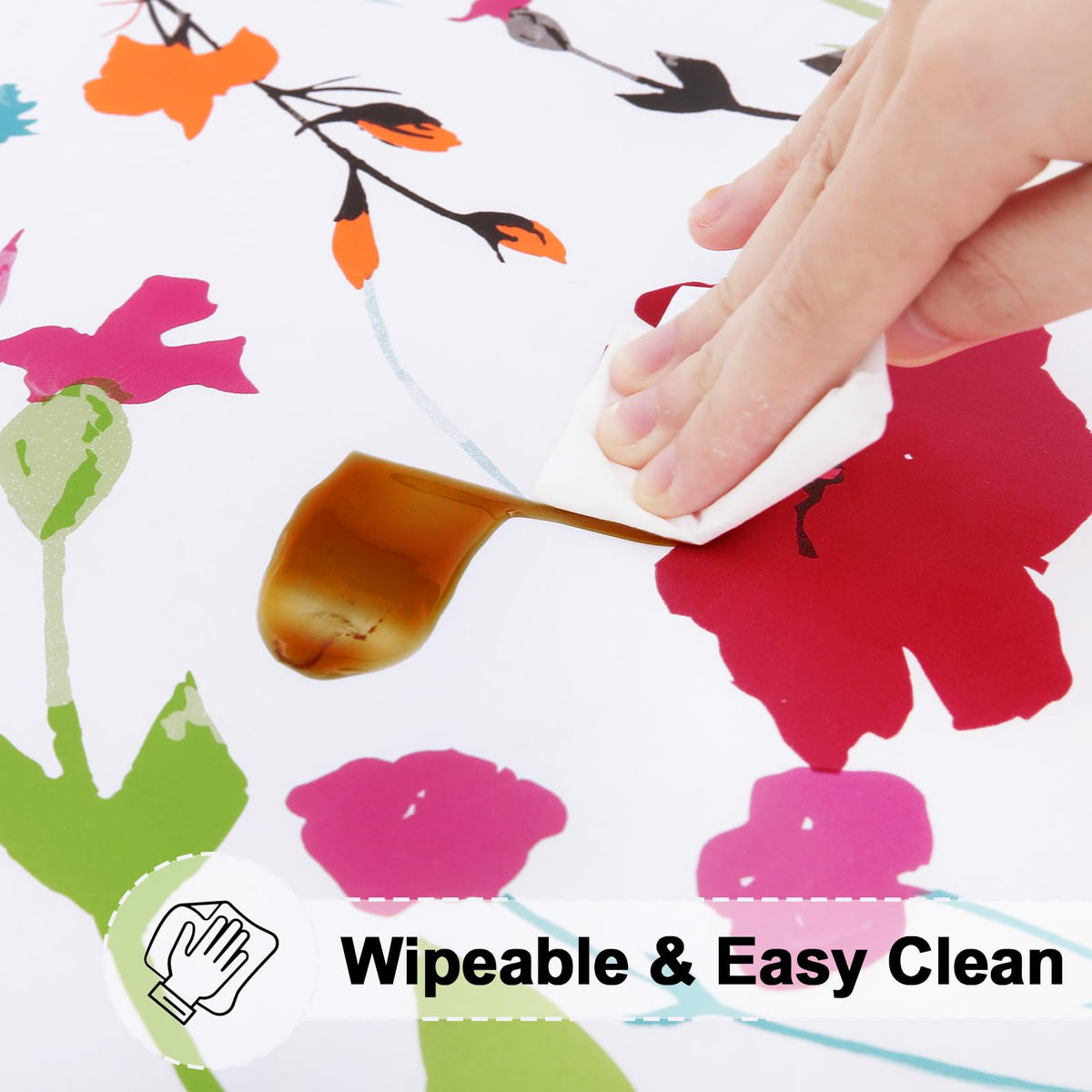 Misaya table protector with soft backing resists scratches and daily wear