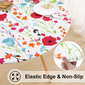 misaya waterproof vinyl tablecloth provides leak-proof protection against spills.