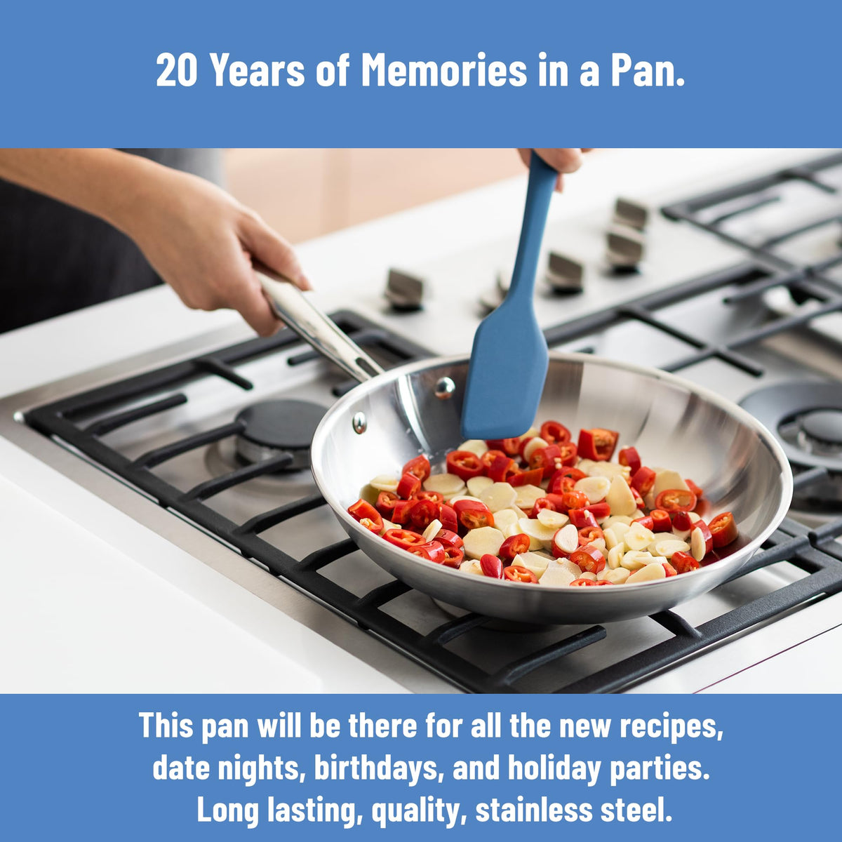 Misen 5-Ply pan dishwasher-safe design ensures easy cleanup after cooking.
