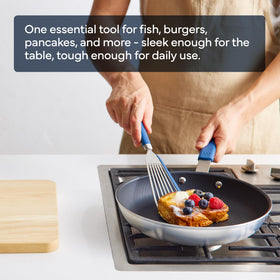Dishwasher-safe Misen fish spatula for effortless cleanup after cooking