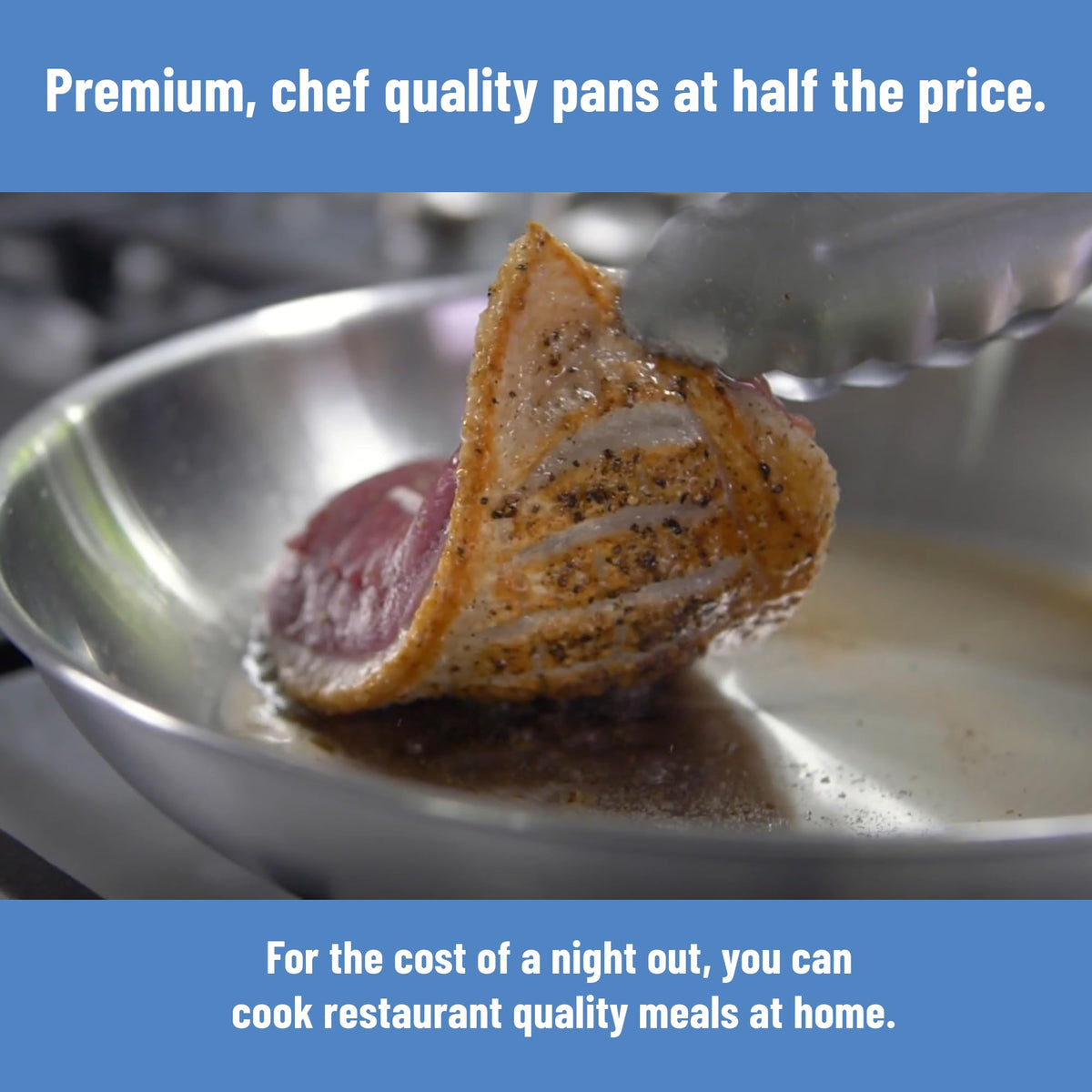 Misen pan is oven safe up to 800°F for finishing dishes with browning.