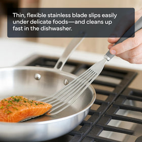 Misen spatula egg flip for gentle turning of fragile eggs