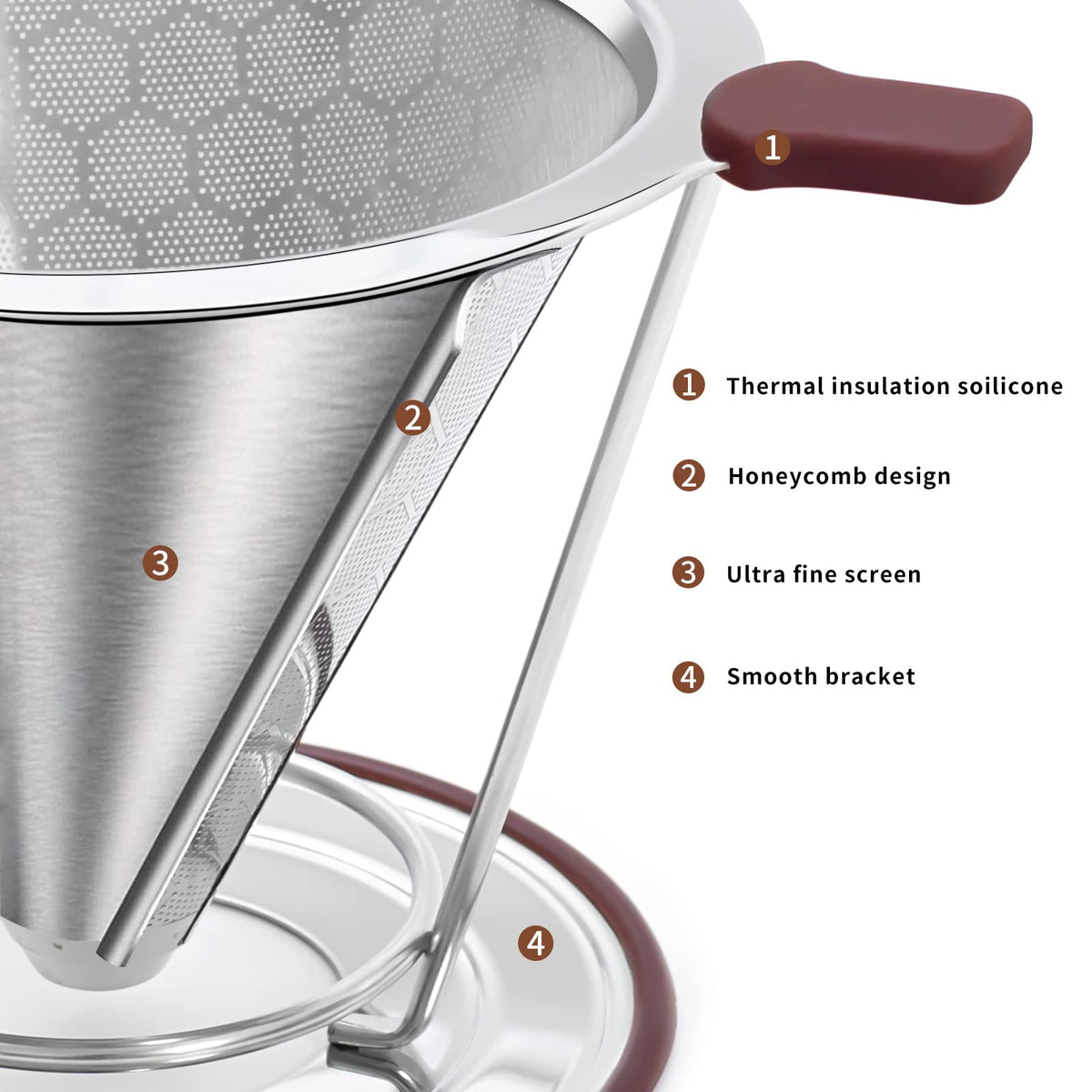 MISETTO travel-friendly filter for coffee, brew anywhere without paper