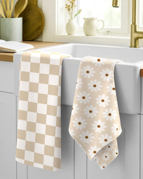 Miss Adola flour sack towels cotton texture close-up highlighting absorbent fabric