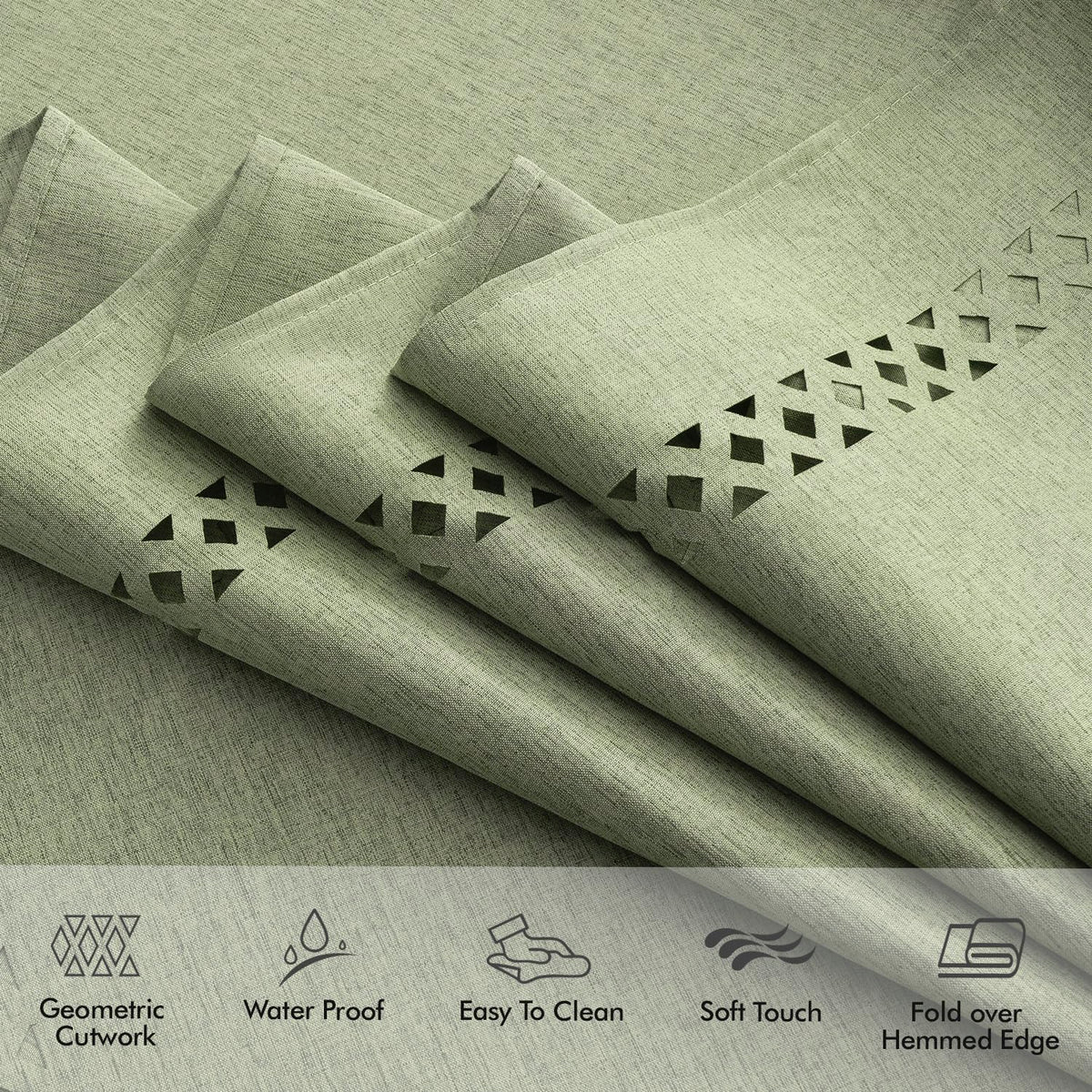 MIULEE 60x120 tablecloth fits large dining tables and gatherings