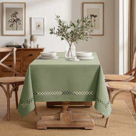 MIULEE thick faux linen fabric stays smooth and shrink-proof.