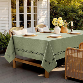 MIULEE Sage Green tablecloth water-resistant layer protects surfaces
