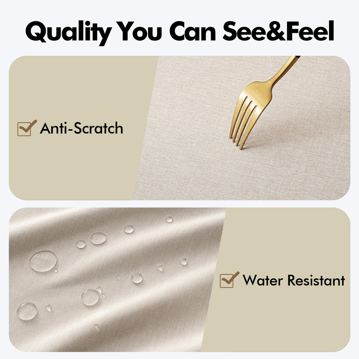 MIULEE easy to wipe clean for quick refresh between meals