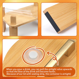MIWUYI anti-slip pads keep dispensers stable during busy gatherings.
