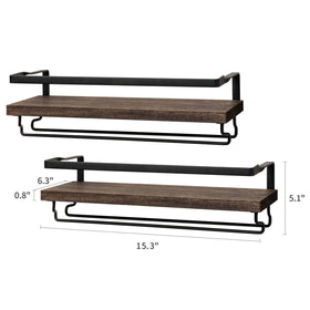 Mkono versatile wine rack fits kitchen dining and entryway spaces.