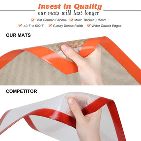 MMMmat silicone baking mat easy to clean and dishwasher safe