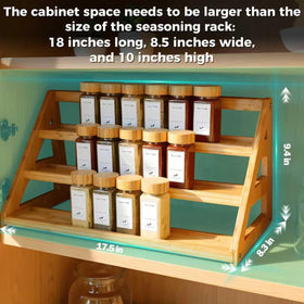 Side view of MNADSFKJ 3-tier spice rack showing compact footprint