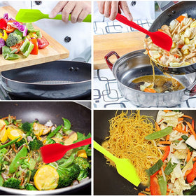 MOACC spatula features stainless steel inside and soft silicone coating for stability