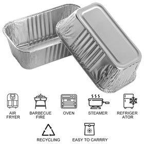 MOACOCK disposable loaf pans simplify cleanup after baking and serving.