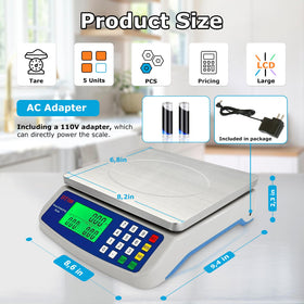 MOCCO LCD green backlight display ensures clear readings from any angle.