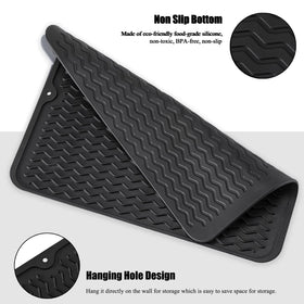 MODENGKONGJIAN easy-clean silicone mat is dishwasher-safe and simple to wipe.