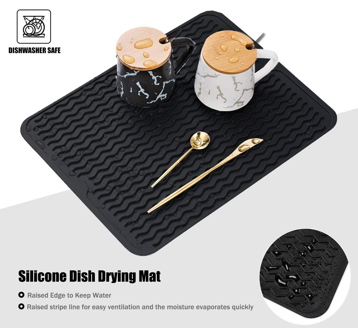 MODENGKONGJIAN heat-resistant mat supports hot dishes without damaging counters.