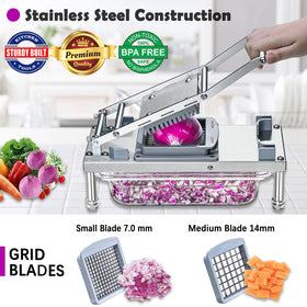 Moeuonb eight-blade system enables quick slicing, dicing, and grating
