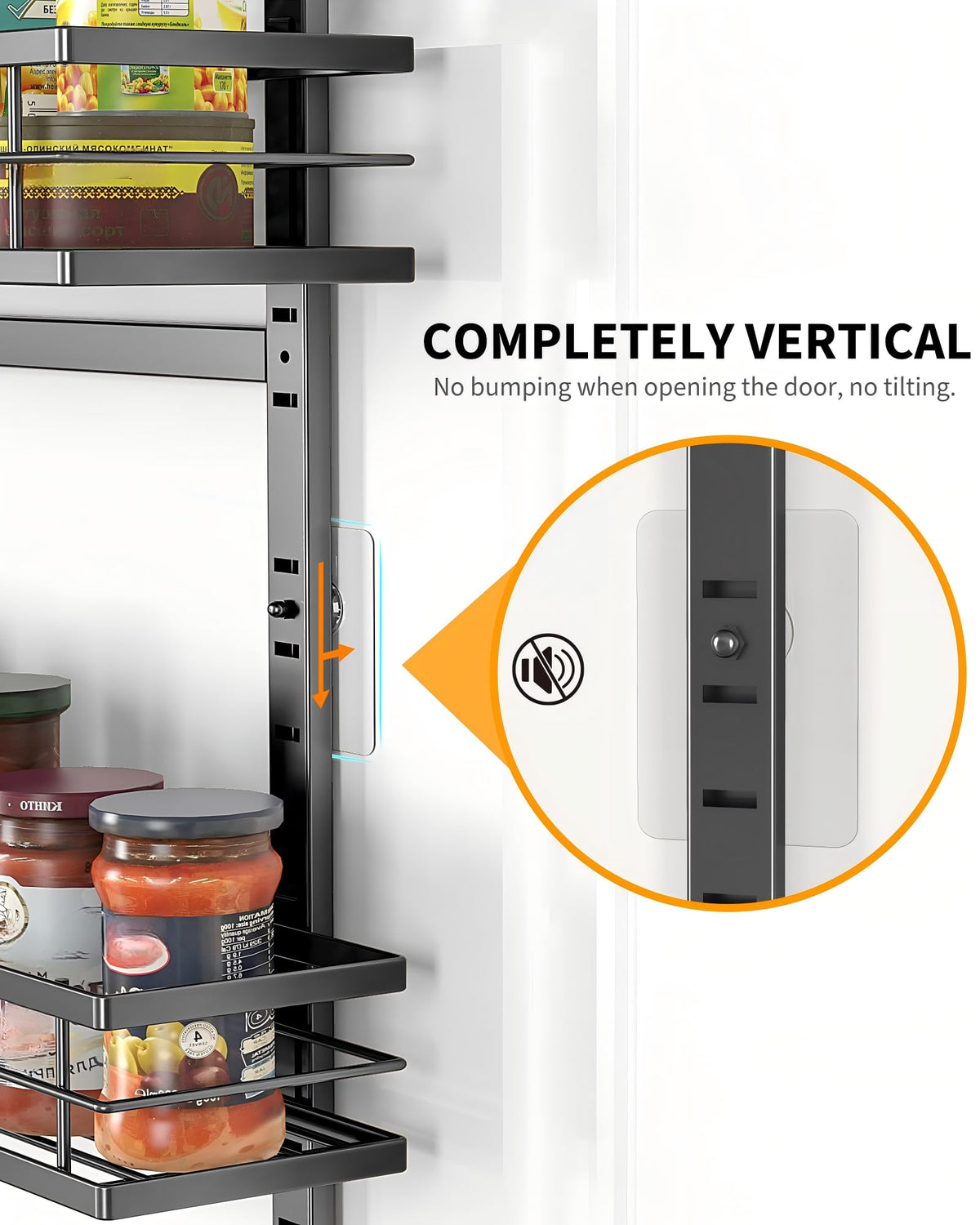 Moforoco three small shelves fit compact items like tea boxes.