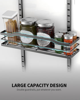 Moforoco 9-tier door rack supporting heavy cans and jars