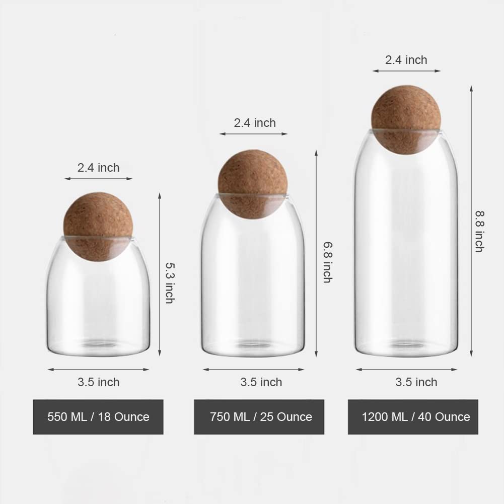 MOLFUJ nonreactive glass canister helps preserve flavors and resist staining.
