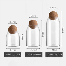 MOLFUJ nonreactive glass canister helps preserve flavors and resist staining.