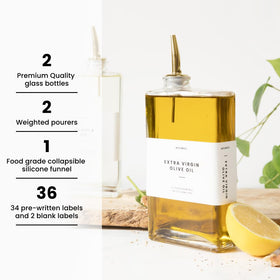 Molimoli glass olive oil dispenser 500ml for organized cooking