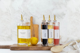 Molimoli two-pack olive oil dispensers for pairing oils