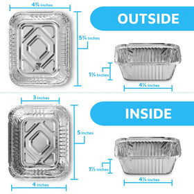 MontoPack aluminum foil pans feature a deep design to minimize spills during delivery.