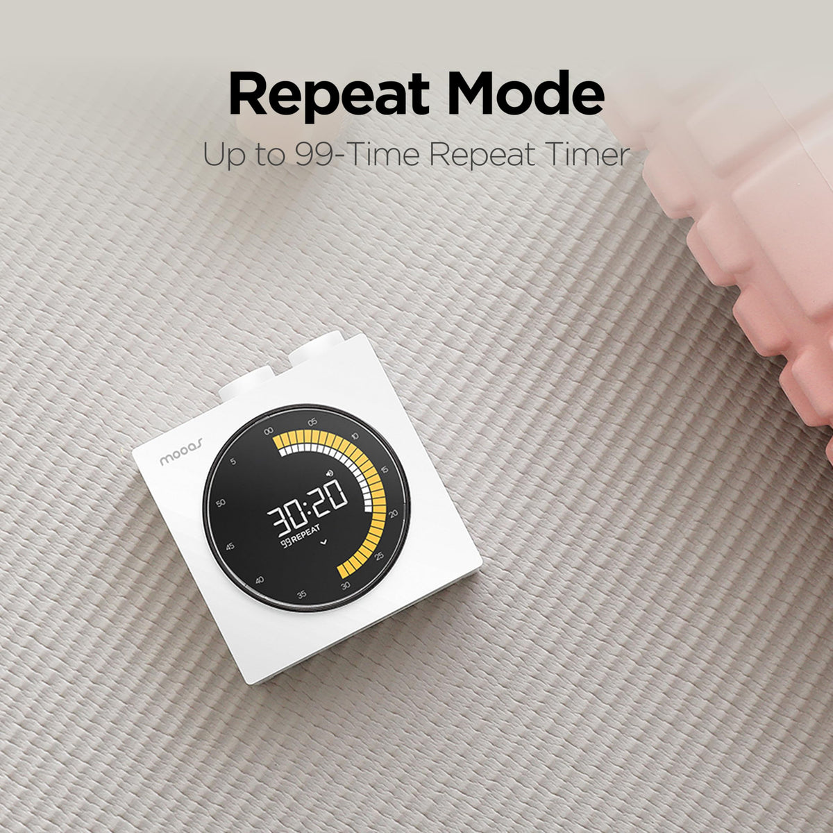 mooas Time Loop count up/down supports tracking study and work sessions.