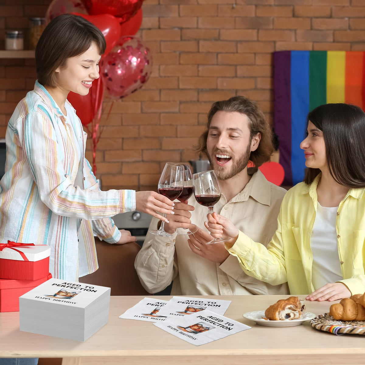Mooliwe party-ready napkins enhance table and conversation at events.