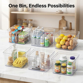 MOONEDGE PET construction clear bin offers crystal-clear visibility for dry foods.